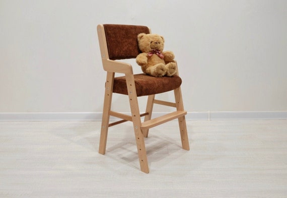High Chair For Infant Baby Highchair Wood With Adjustable Etsy