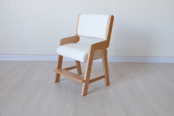 kids white wooden chair