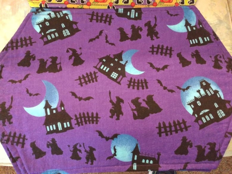 Halloween Placematsfour Different Designsreversible Etsy UK