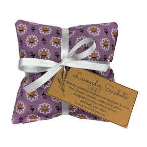 Lavender Sachets for Drawers and Closets, Natural Dryer Sachet, Lavender Gift for Wedding and Baby Showers, Mother&#39;s Day Gift