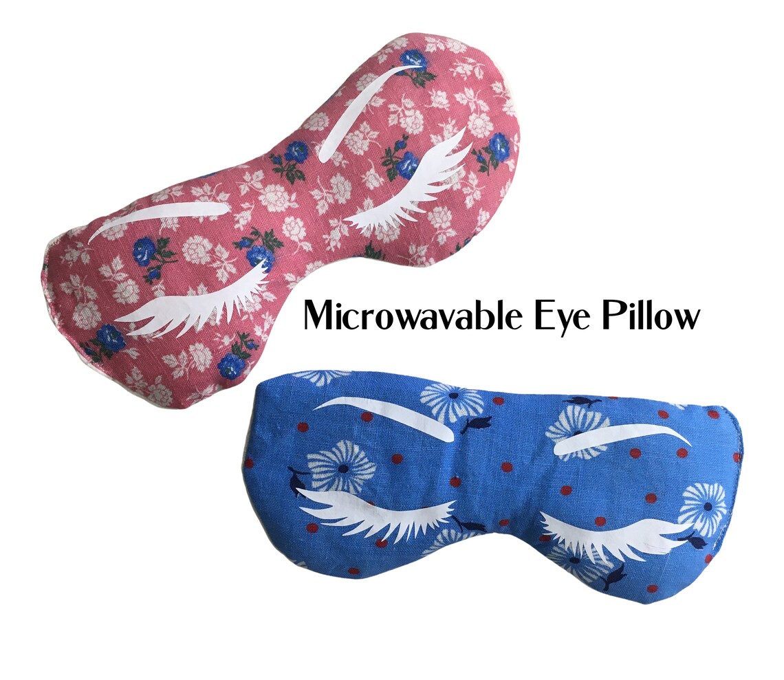 Microwavable Eye Pillow Aromatherapy Eye Pillow Herbal Etsy