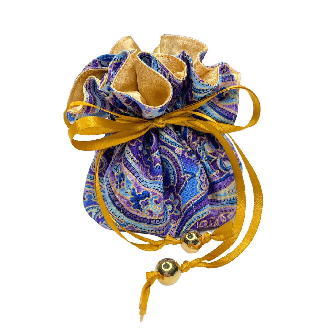 Drawstring Jewelry Pouch With Pockets, Jewelry Organizer, Travel