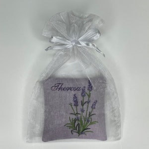 Lavender Sachet, Personalized Lavender Sachet, Bridal Shower Favor, Baby Shower Gift, Mother's Day Gift image 9