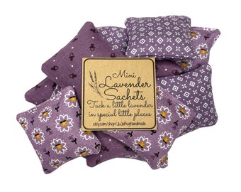 Lavender Sachet Bags, Small Sachets Lavender, Sachets for Drawers, Bridal Shower Favors, Party Favor Gifts