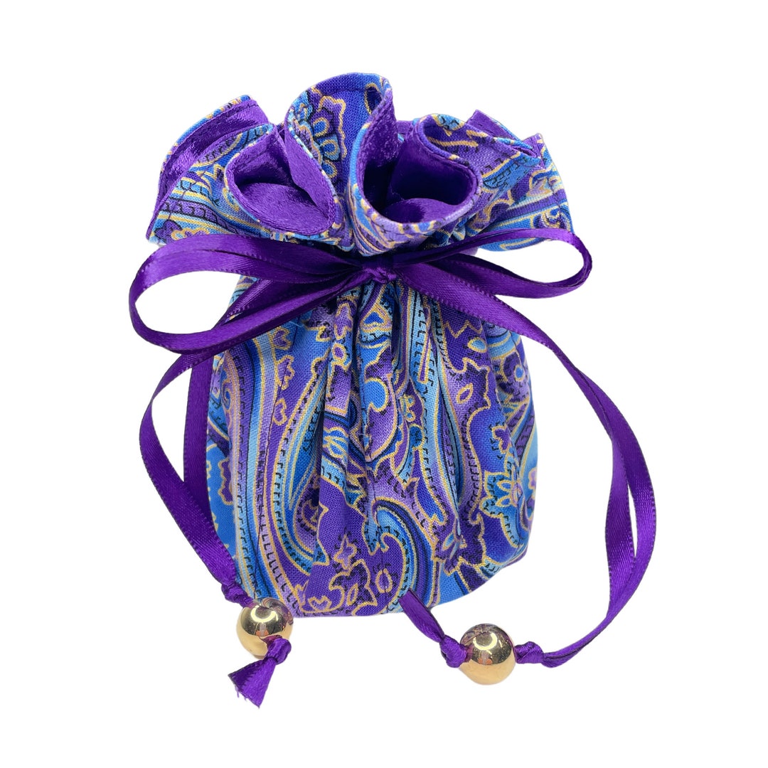 Travel Jewelry Pouch, Drawstring Jewelry Pouch With Pockets, Small ...
