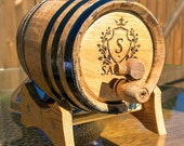Bourbon Barrel, Whiskey Barrel, Gifts for Groomsmen, Personalized Wine Barrel, Groomsmen Gift, Wooden Barrel