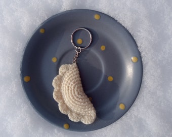 Dumplings key holder, Polish cousine, Pierogi keychain, Empanadas key ring holder, decor or gift for grandpa dad Poles