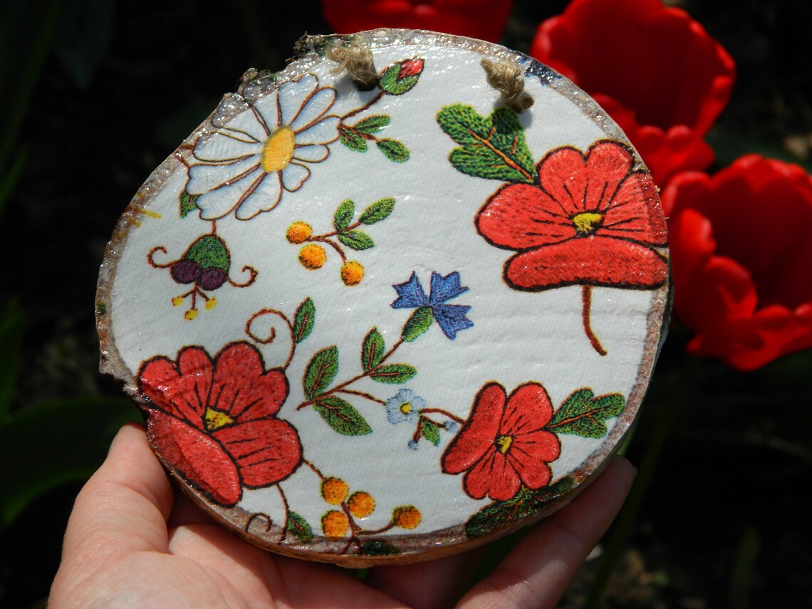 Poppy kitchen decor Poppies home decor Wild red flower Etsy