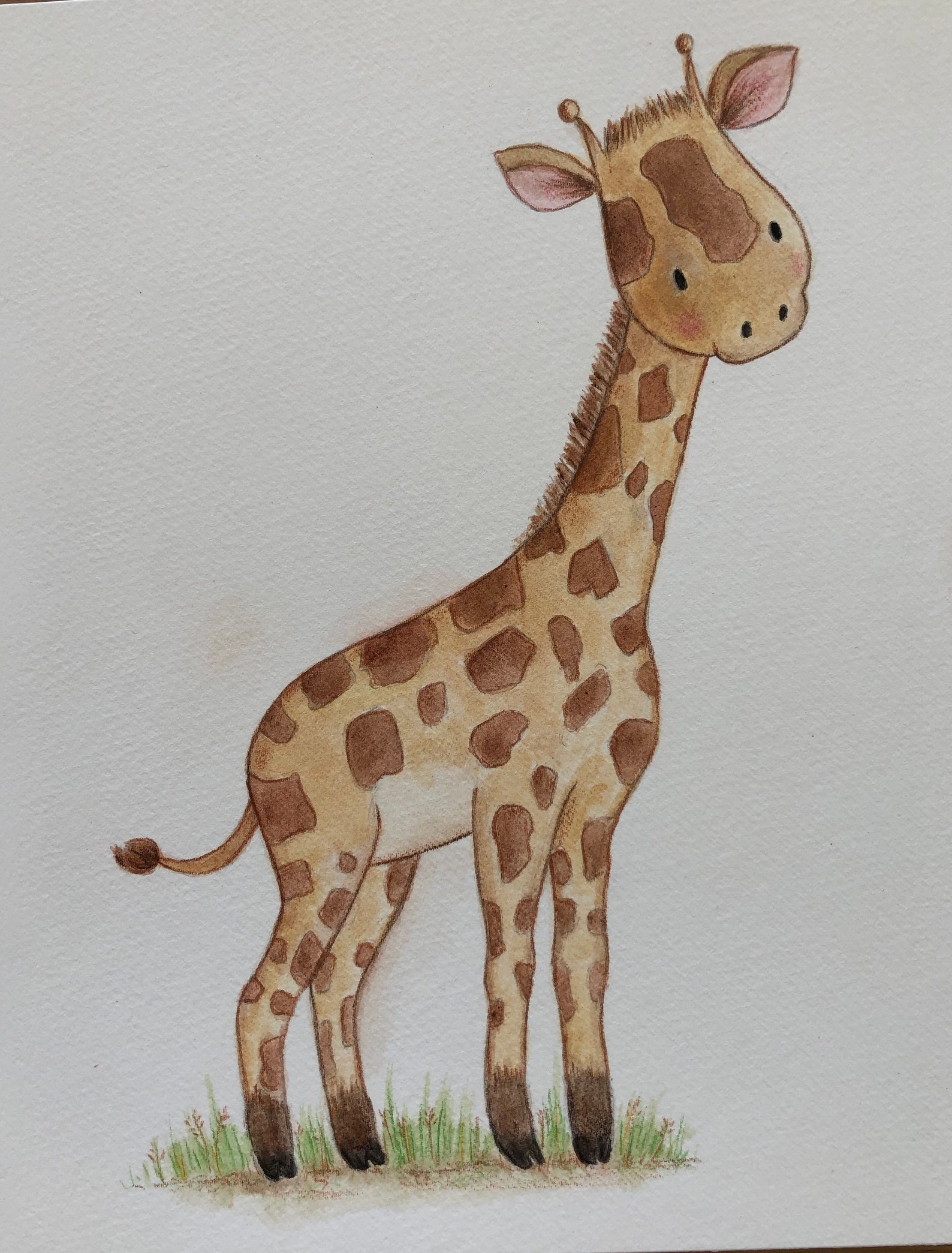 Nursery Art Zoo Animal Original Watercolours Etsy UK