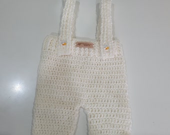 Handmade Unique Crochet Baby Dungarees