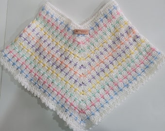 Handmade Unique Crochet Child Poncho