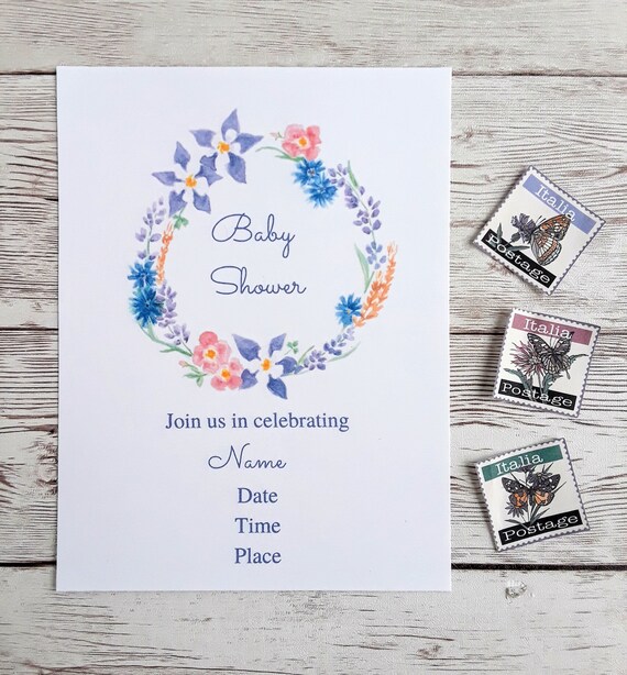 custom baby invitations