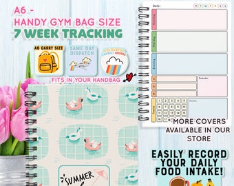 A6 Slimming World COMPATIBLE,Any Diet,  Food Diary, Planner,Weight Watchers, Calorie,  Tracker, Journal,Notebook, Weight loss, BF Summer