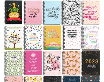 Food Diary, 2023, A5 WEIGHT WATCHERS, Water trackers, Meal Planning, Tracker, Journal,Notebook, Weight loss, Extra Easy,Wire Ring Bound