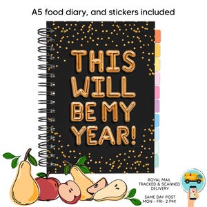 SLIMMING WORLD Kompatybilny planer żywieniowy, utrata wagi, dziennik diety, dziennik śledzenia, log, 7WK A5, nawyki, filofax, organizator planowania posiłków 2025