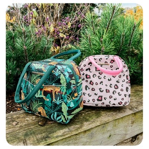 Sac à lunch isotherme, bureau, pique-nique, école maternelle, sac isotherme fait main avec fermeture éclair pour adultes/enfants, réutilisable à domicile, lavable/imperméable, thermique