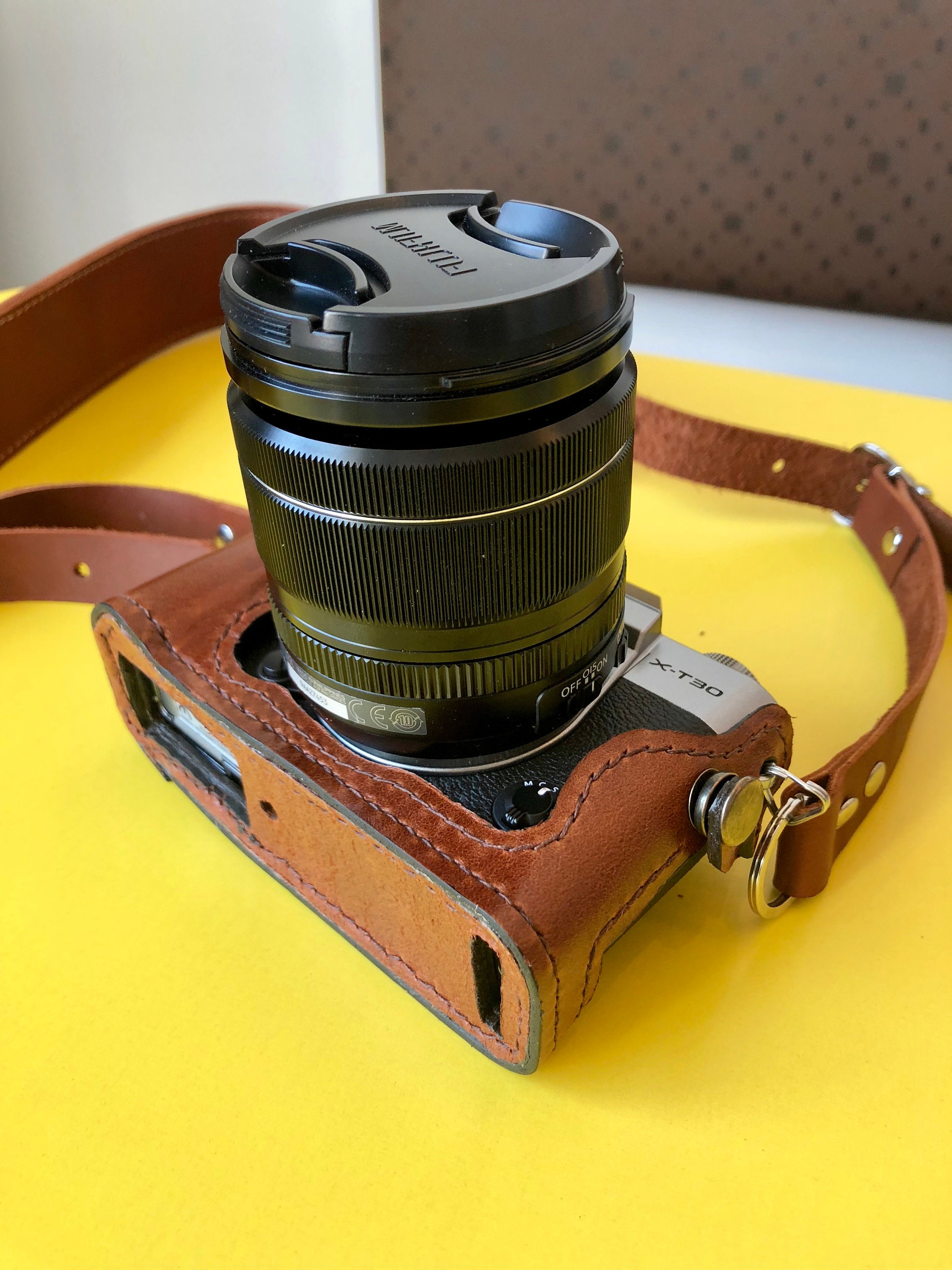 Handmade leather camera case for Fujifilm XT30 xt30 with full Etsy