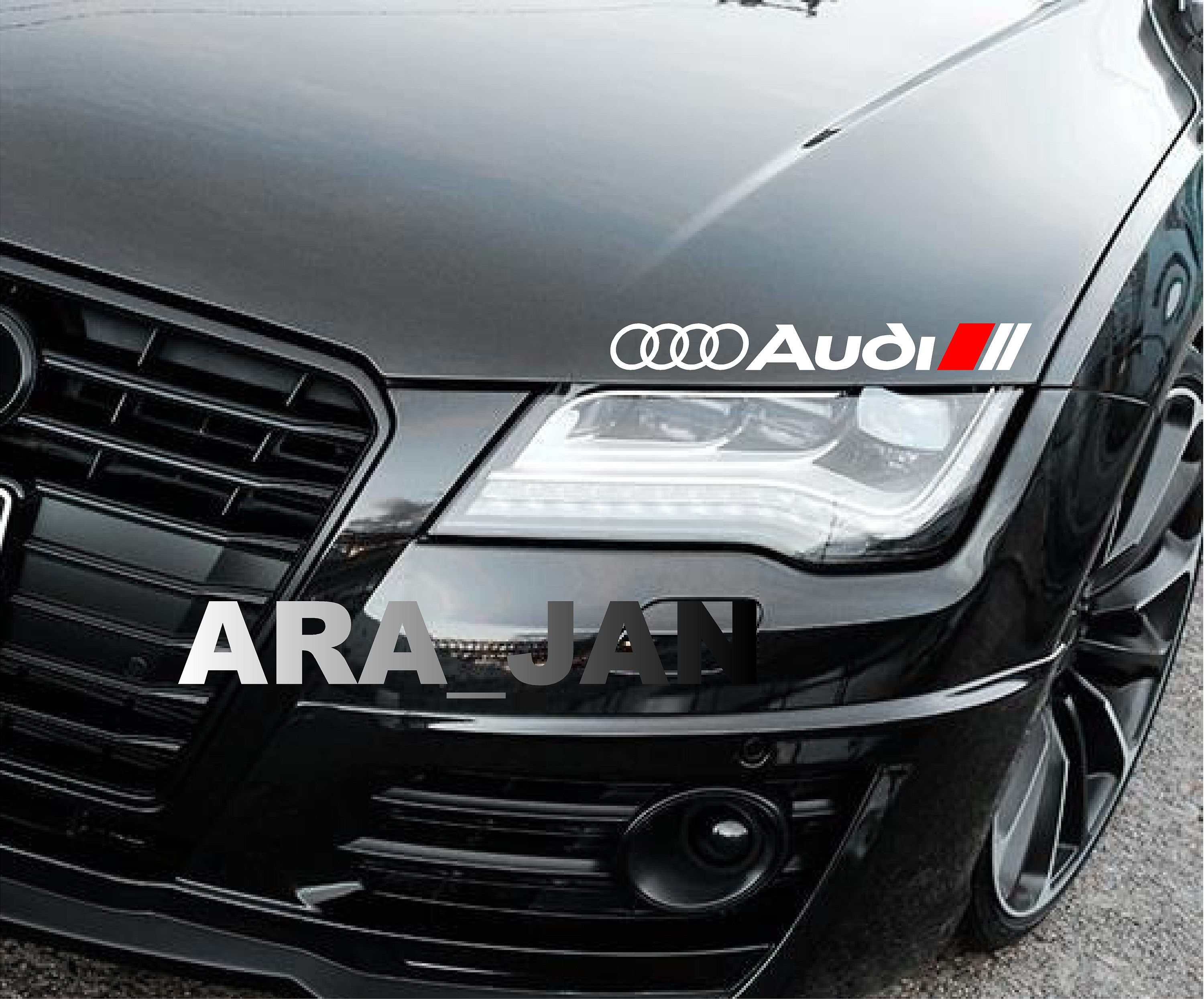 Audi Racing Decal Sticker Sport S Line a3 a4 a5 a6 a8 q3 q5 q7 TT R8