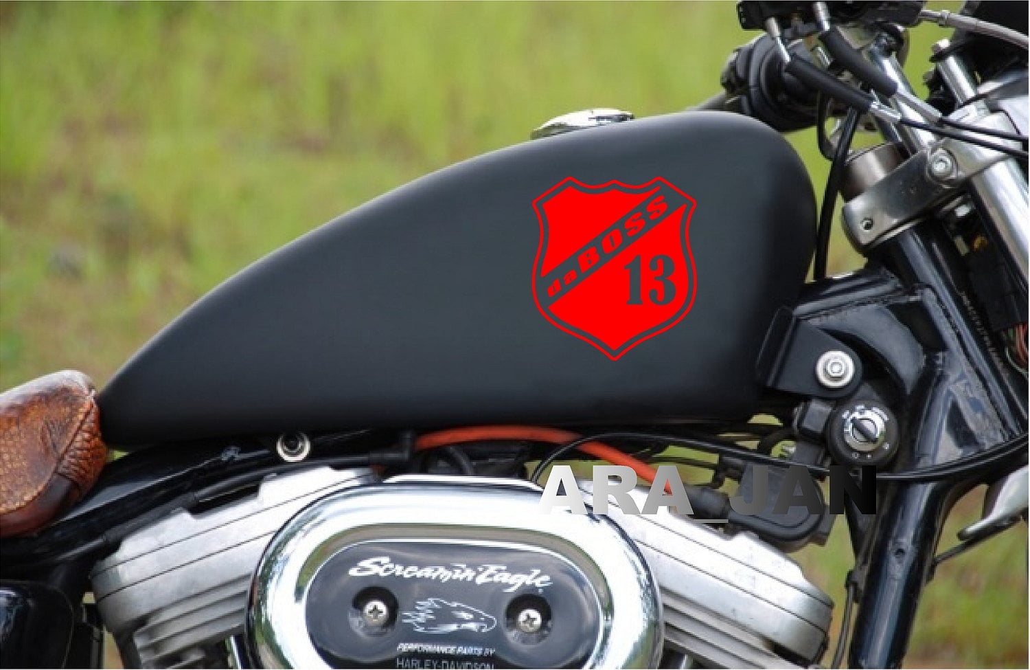 Daboss Motorcycle Gas Tank Decal - Sport Racing Emblem (set of 2) - Etsy