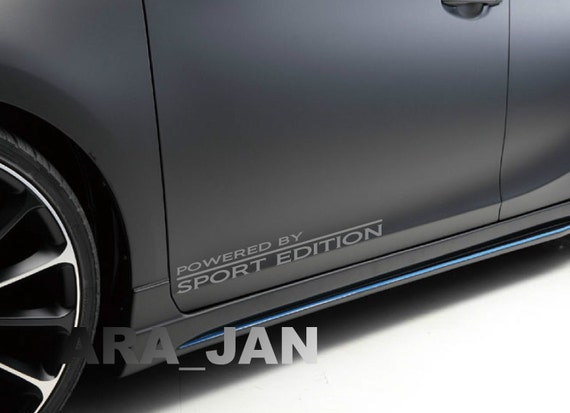Powered by SPORT EDITION Decal Sticker Racing Car Door Performance Motorsport