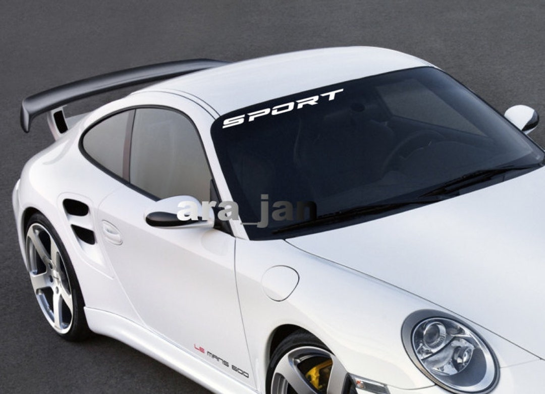 Windshield SPORT Vinyl Decal Sport Racing Sticker Car Logo Emblem Bmw ...