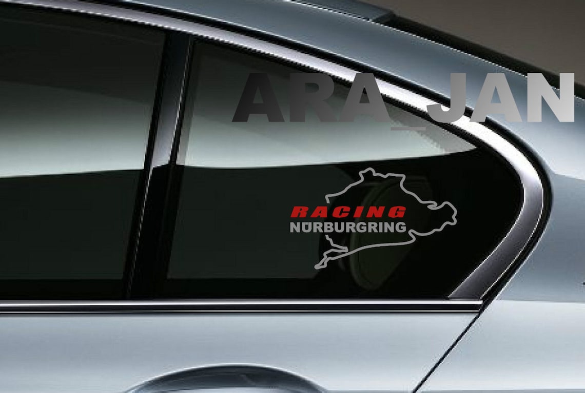 2 Stück RENNEN NÜRBURGRINGVinylAufkleber Aufkleber Racing Etsy.de