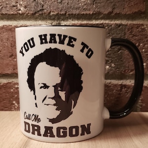 Inspired by Stepbrothers movie. Dragon and Nighthawk coffee cup, gift for movie fan