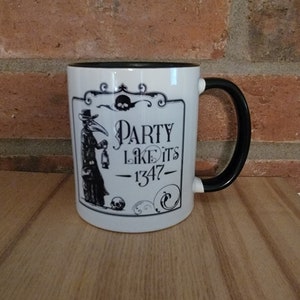 Plague doctor coffee cup mug