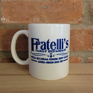 Fratellis from the goonies coffee or tea mug or cup