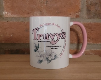 Taza de café de 325 ml, cita, magnolias de acero, Truvy's