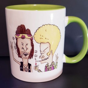Cartoon hippie 11 oz mug
