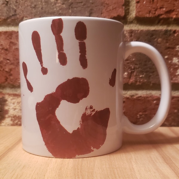 Handprint Coffee Mug Etsy