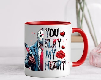 Custom Jason Voorhees Valentine coffee mug