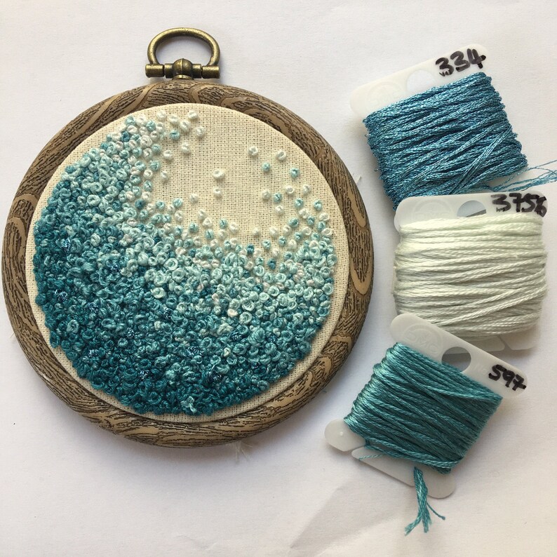 Hand embroidery french knot art embroidered hoop fibre art  etsy Hand embroidery french knot art embroidered hoop fibre art  etsy