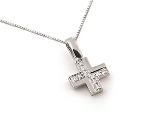 Square Cross Pendant - Etsy