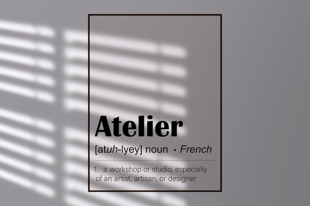 Atelier Definition Poster Etsy