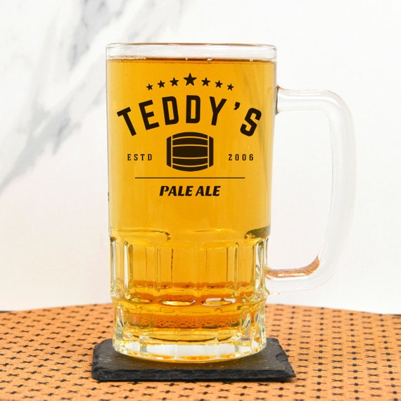 Personalised Beer Barrel Beer Mug Etsy