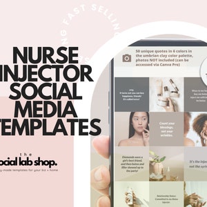 Instagram Quotes Post Template, Easy Nurse Injector Botox Filler Humor, Cosmetic, Esthetician, Skincare Funny, Med Spa Social, Ready to Use