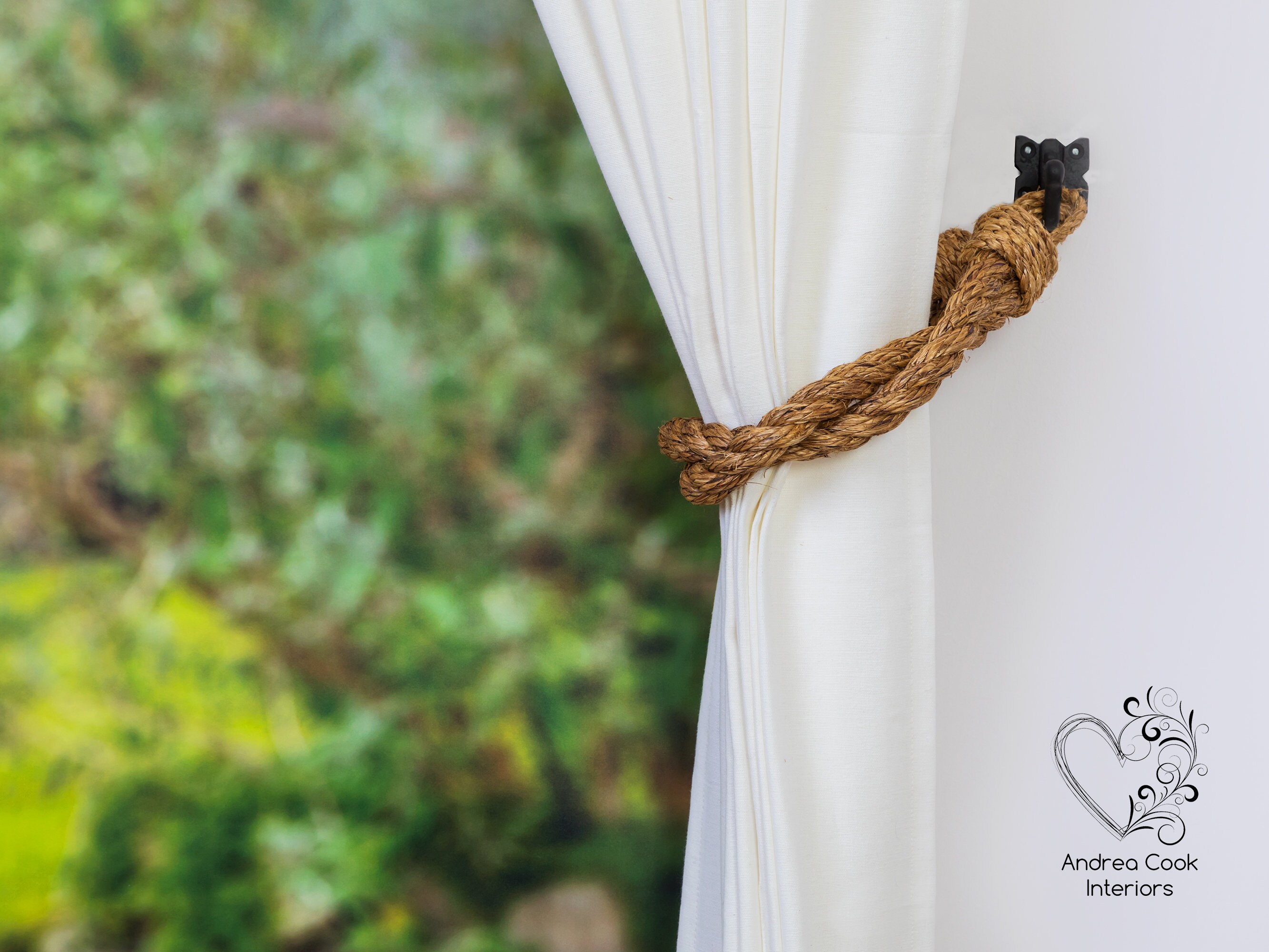 Thick Twist Manila Rope Curtain Tiebacks Shabby Chic Etsy