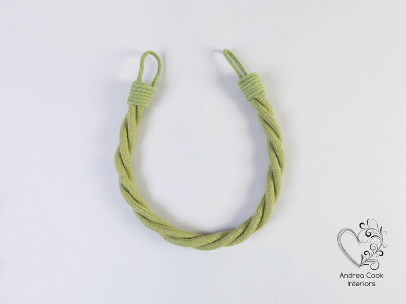 Light Grey Cord Twisted Tiebacks Grey Tie Backs Curtain Etsy UK