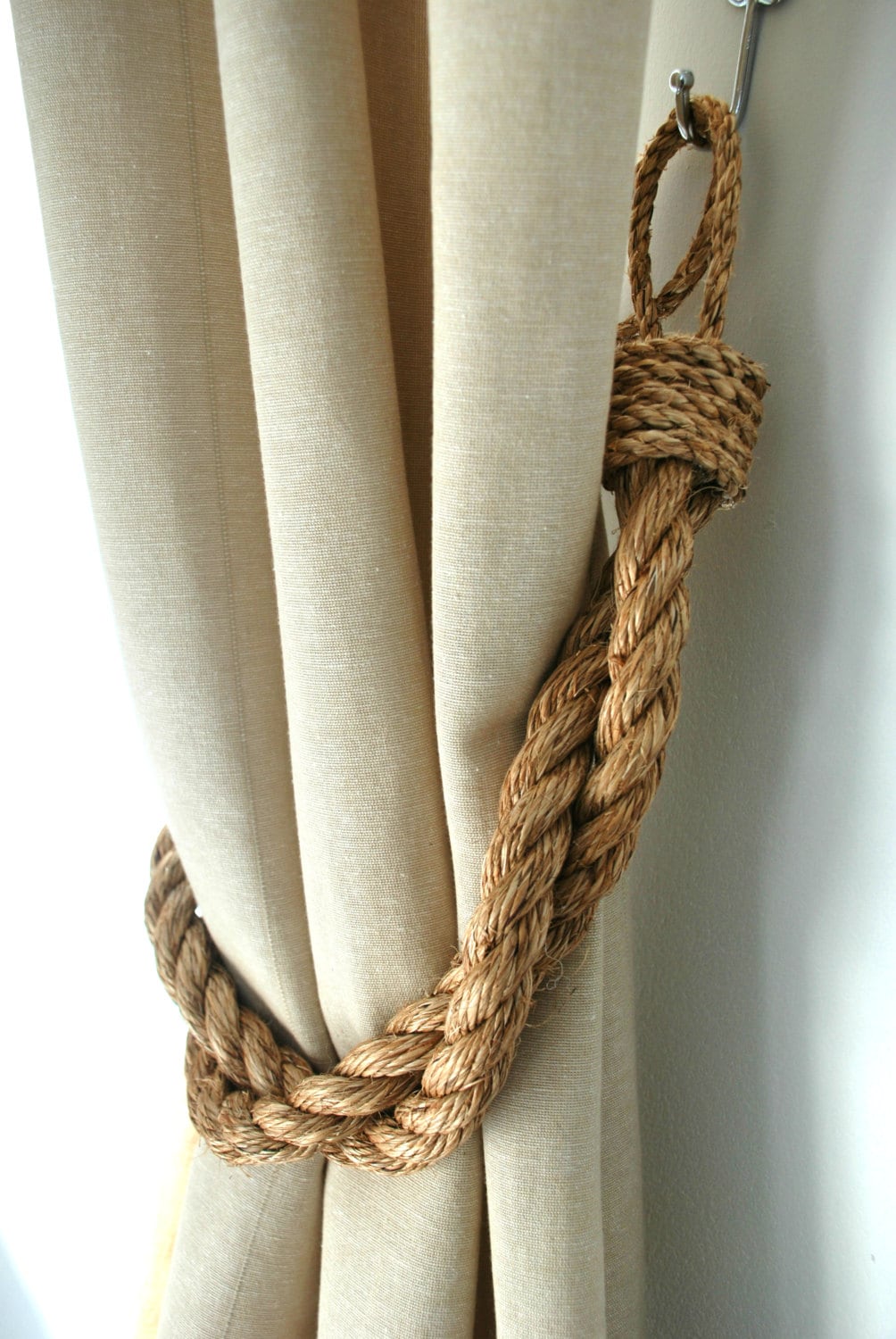 Rustic Manila Rope Curtain Tiebacks Shabby Chic Ties