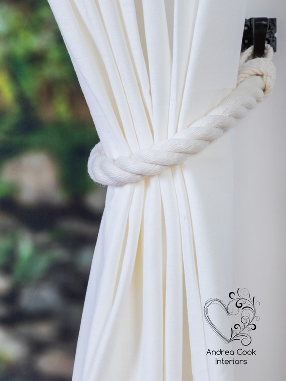 White curtain tie backs deals