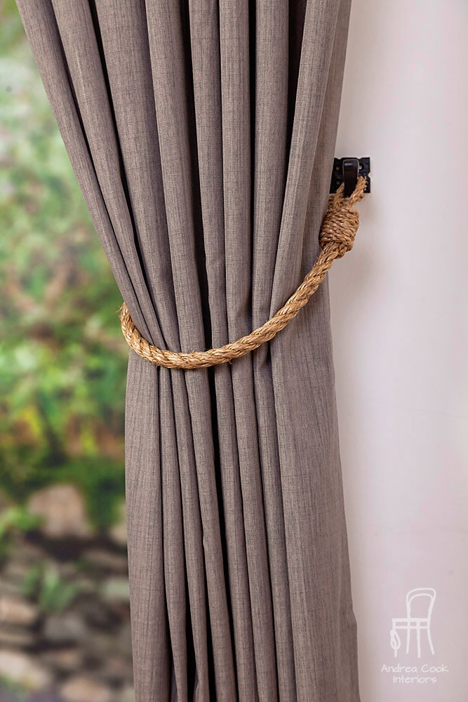 Manila Rope Curtain Tie Backs Thin 1 4 Cm Nautical Hold Backs