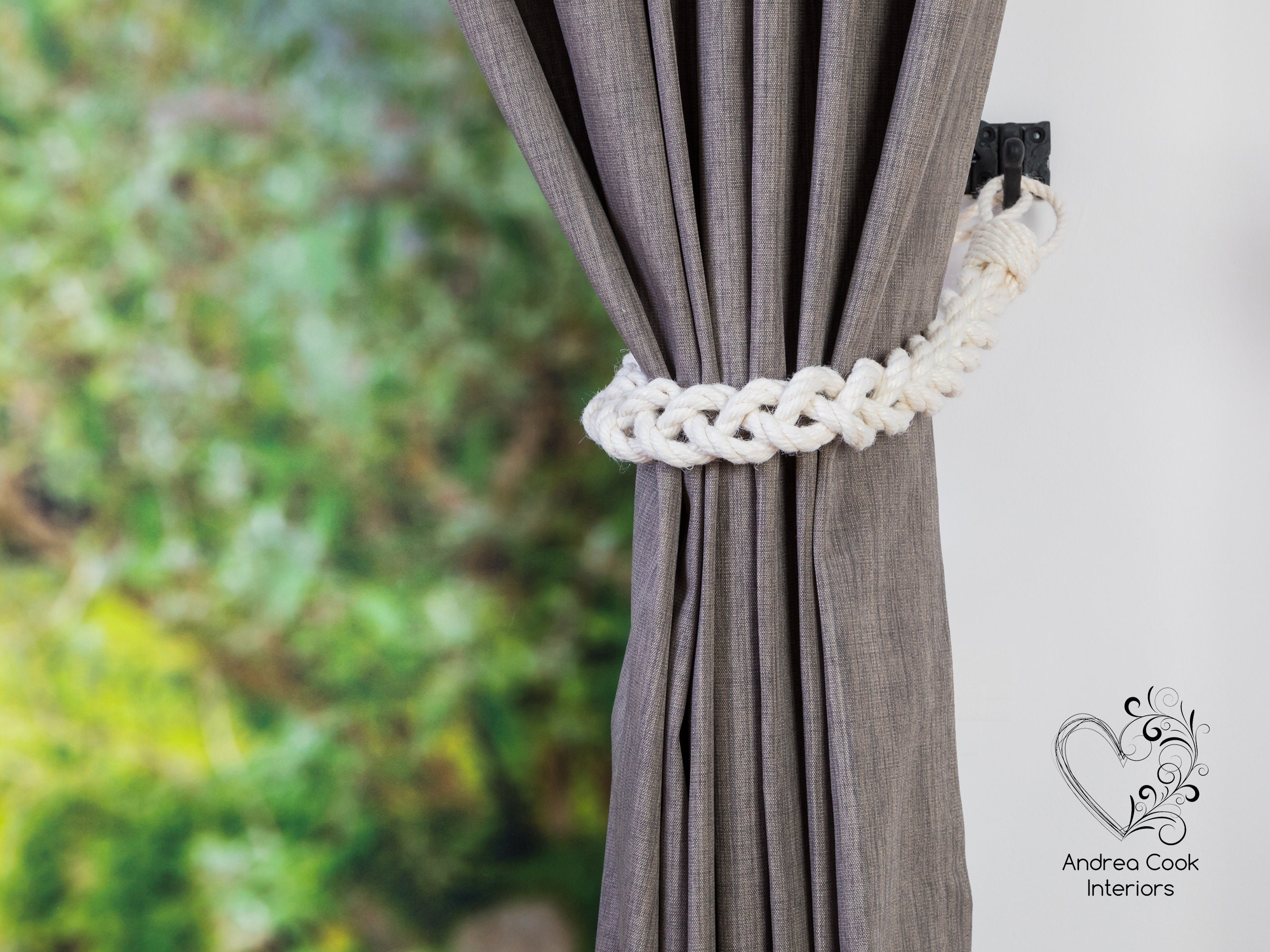 Chunky Ivory White Cotton Rope Tiebacks Braided Curtain Tie Etsy Chunky Ivory White Cotton Rope Tiebacks Braided Curtain Tie Etsy