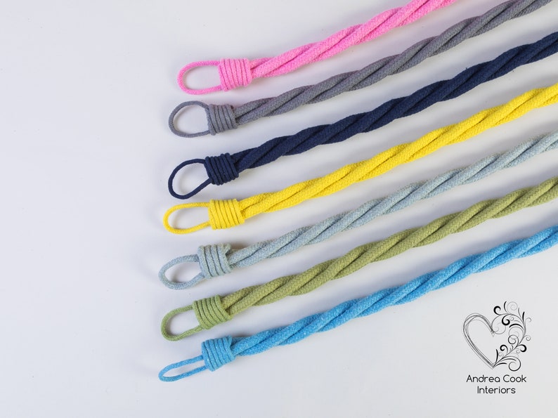 Sage Green Cord Twisted Tiebacks Green Tie Backs Curtain Etsy