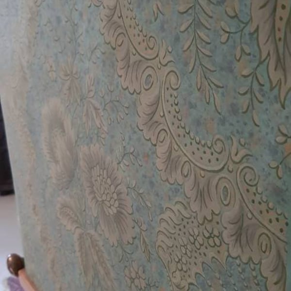 Handpainted French antique wallpaper panel