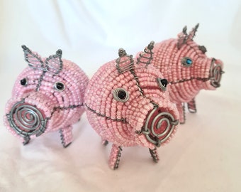African beaded Pig