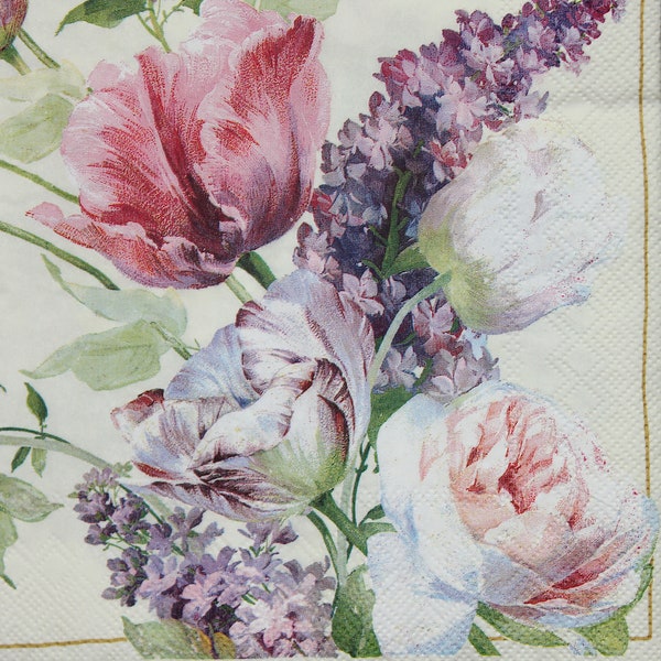 Cloth Napkins - D&D Lattice Lilac (Set of 2) main image 0