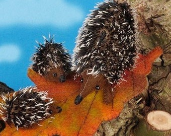 Hedgehog family - Craft package - Dutch - English