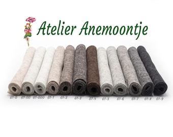 100% wool felt mixed patch 20x30 cm